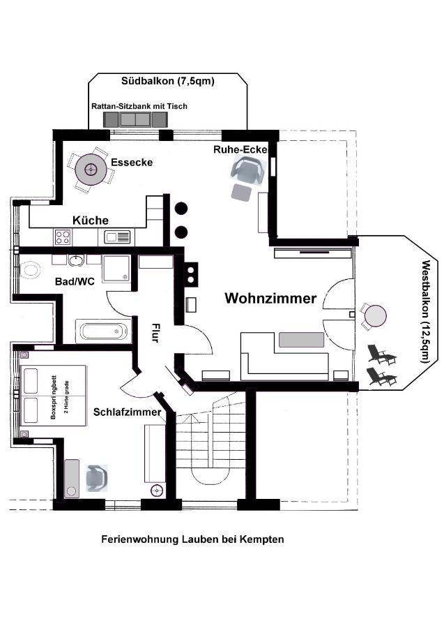 Top Ferienwohnung In Lauben Bei Kempten ภายนอก รูปภาพ